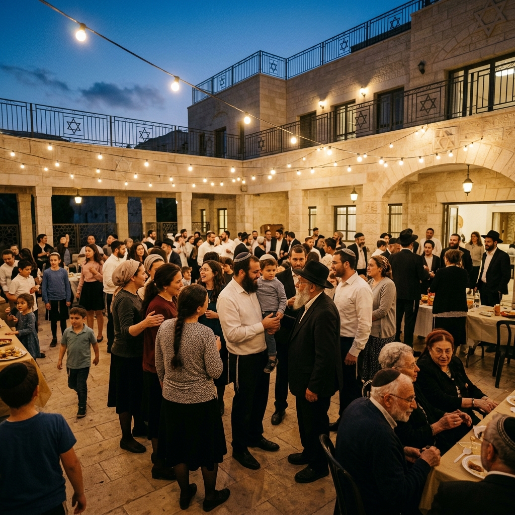 Jewish community gathering